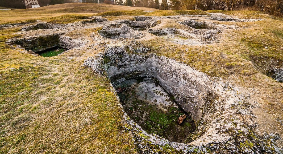 Historia łaźni rzymskich w Dudincach